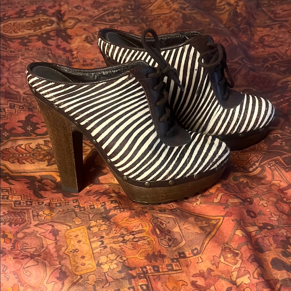 Sam Edelman Zebra Striped Heels